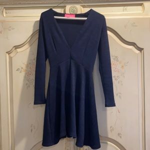 Pookie and Sebastian blue knit dress